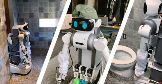 アバターロボット “ugo” によるトイレ清掃業務の公開実験実施