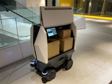 【ビルメンロボット】清水建設の配送ロボット:館内設備と連携して自立走行